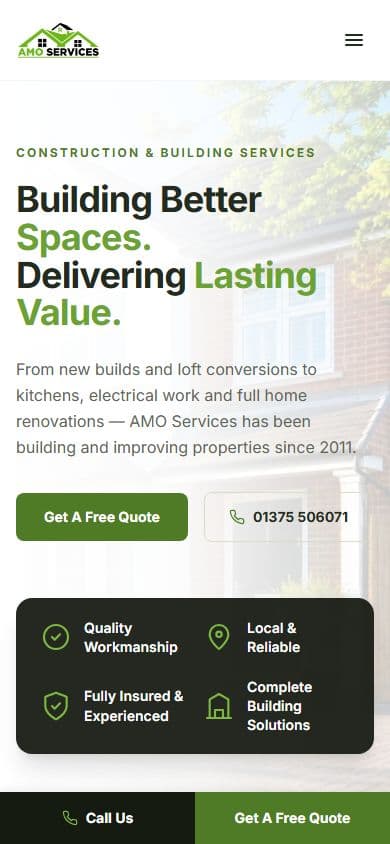 AMO Services on a phone