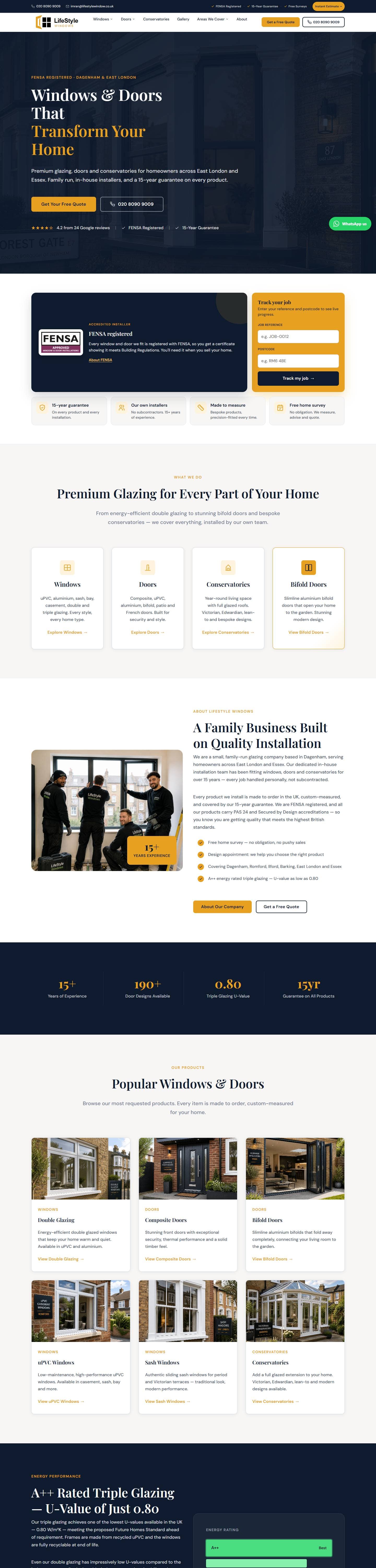 LifeStyle Windows website, full page