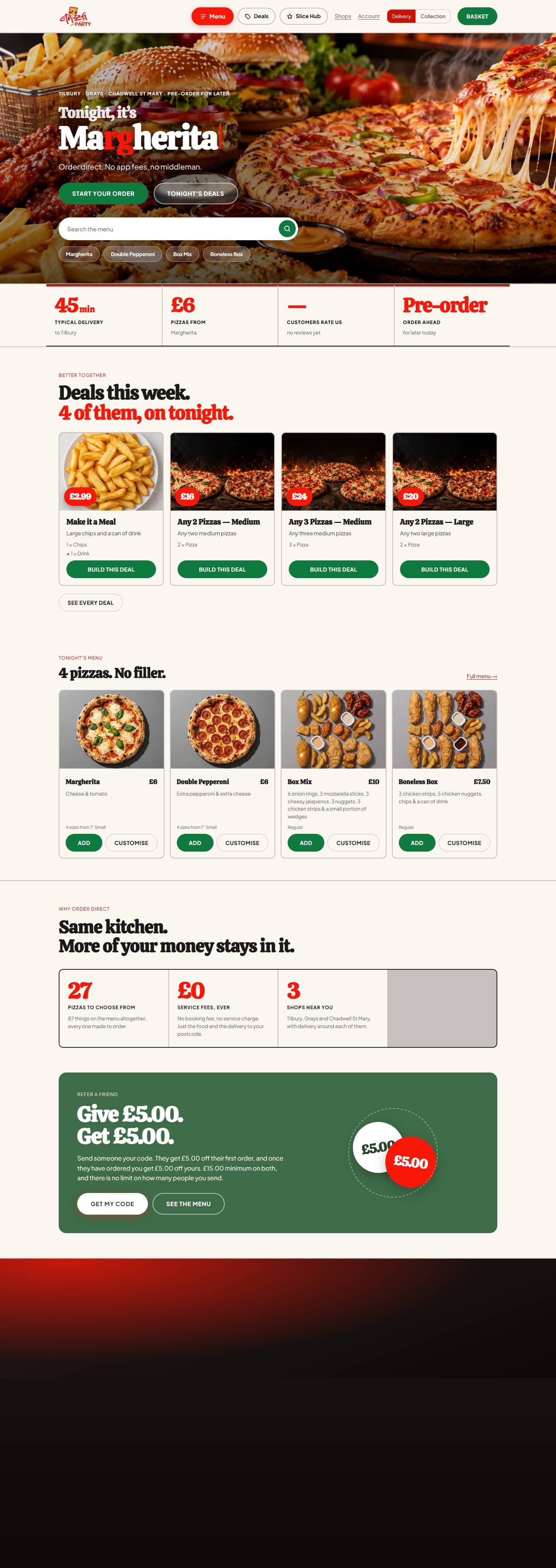 Pizza Party: Rewards and customer accounts